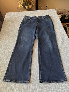 Lane Bryant Dark Blue High Rise Curvy Bootcut Jeans